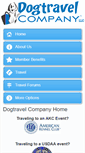 Mobile Screenshot of dogtravelcompany.net