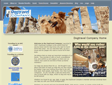 Tablet Screenshot of dogtravelcompany.net